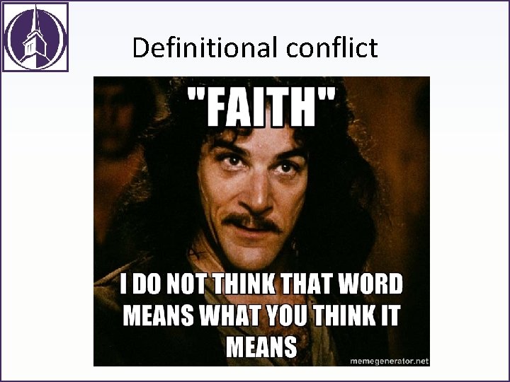 Definitional conflict 