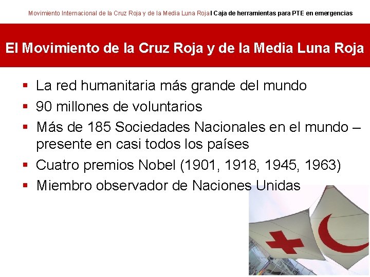 Movimiento Internacional de la Cruz Roja y de la Media Luna Roja I Caja