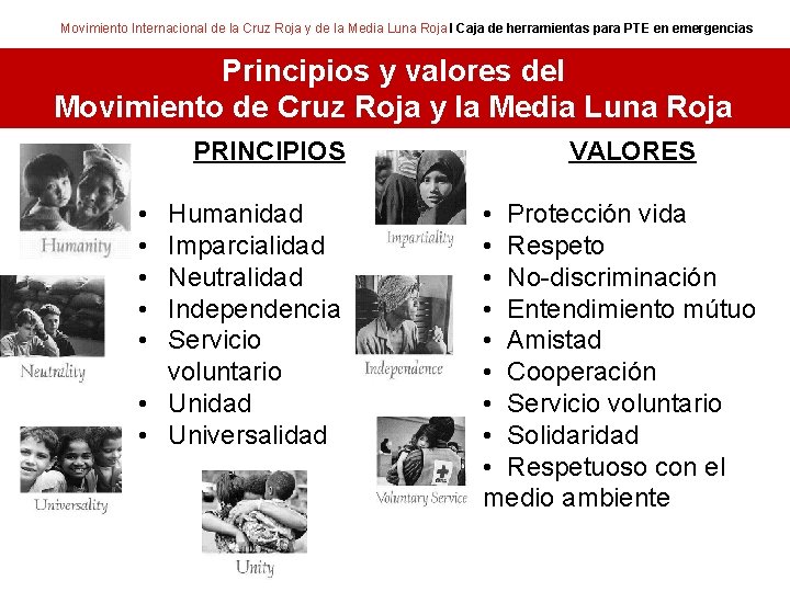 Movimiento Internacional de la Cruz Roja y de la Media Luna Roja I Caja