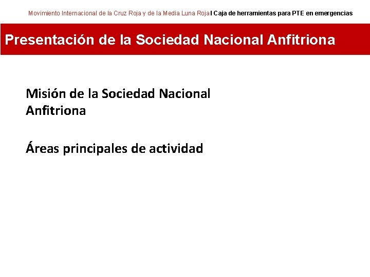 Movimiento Internacional de la Cruz Roja y de la Media Luna Roja I Caja