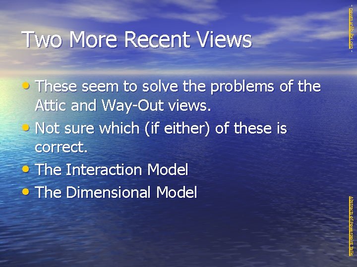 - newmanlib. ibri. org - Two More Recent Views • These seem to solve