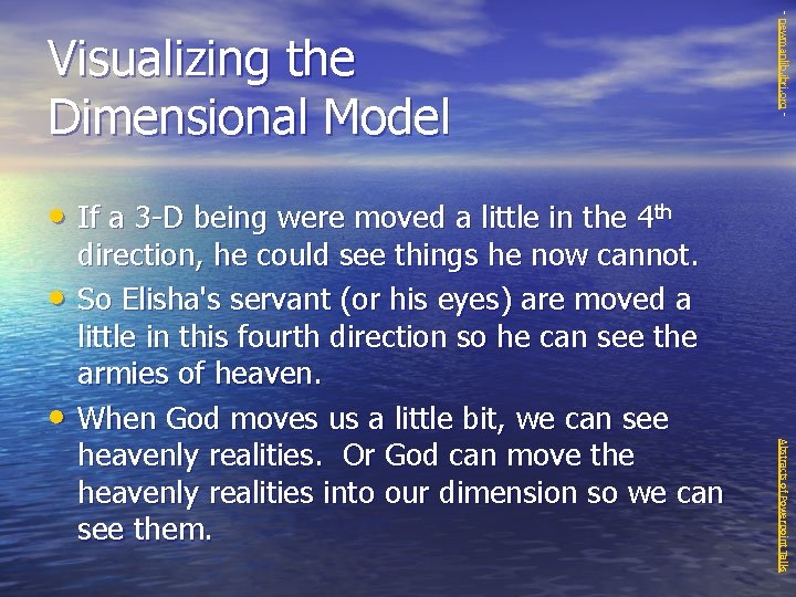- newmanlib. ibri. org - Visualizing the Dimensional Model • If a 3 -D