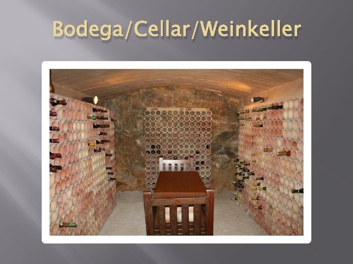 Bodega/Cellar/Weinkeller 