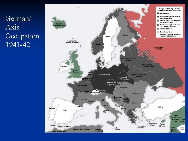 German/ Axis Occupation 1941 -42 