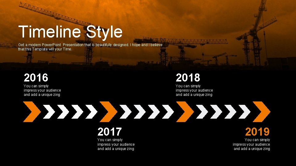 Timeline Style Get a modern Power. Point Presentation that is beautifully designed. I hope