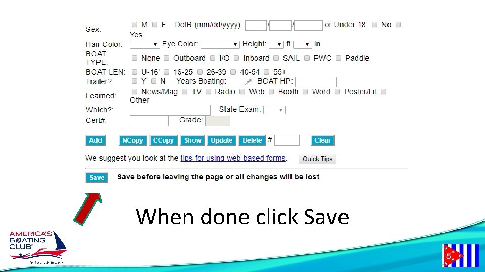 When done click Save 