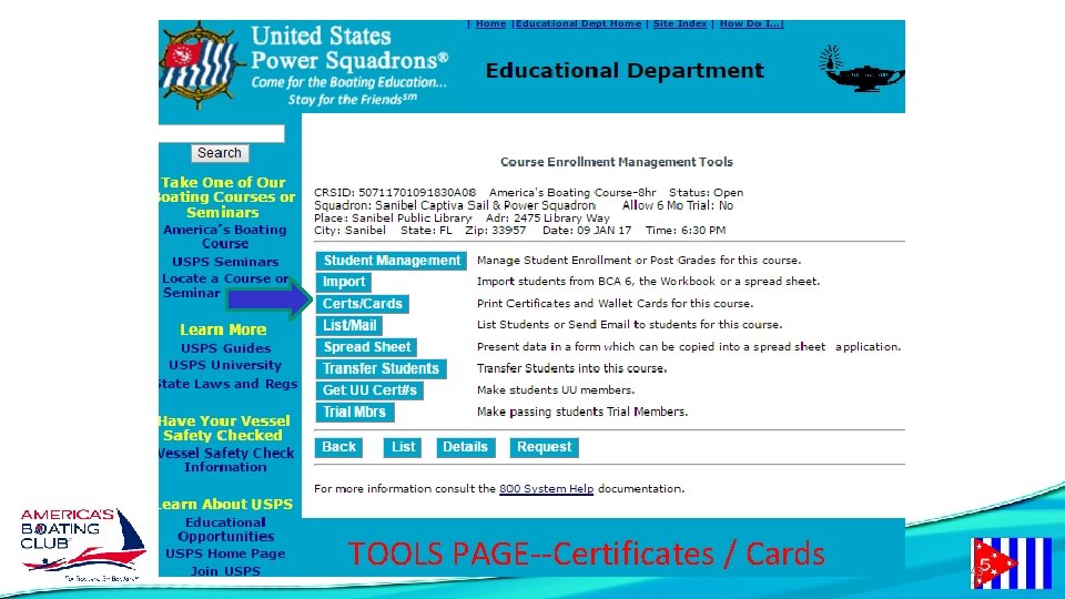 TOOLS PAGE--Certificates / Cards 43 