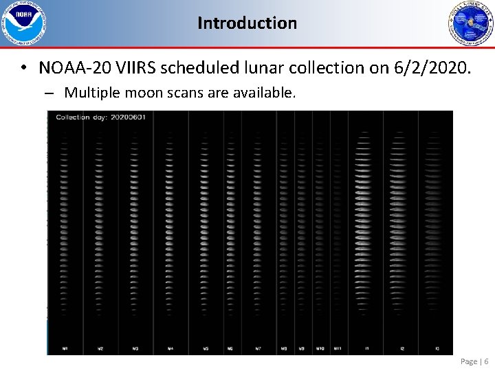 Introduction • NOAA-20 VIIRS scheduled lunar collection on 6/2/2020. – Multiple moon scans are