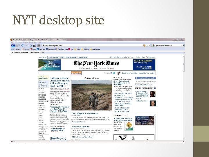 NYT desktop site 
