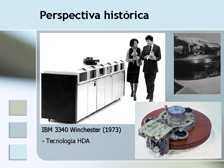 Perspectiva histórica IBM 3340 Winchester (1973) - Tecnologia HDA 