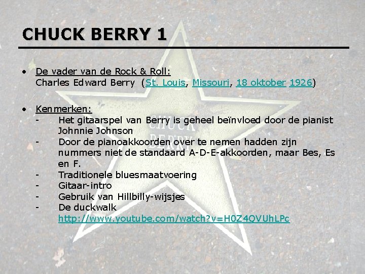 CHUCK BERRY 1 • De vader van de Rock & Roll: Charles Edward Berry