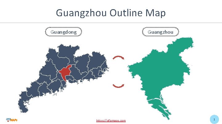 Guangzhou Outline Map Guangdong Guangzhou https: //ofomaps. com 1 