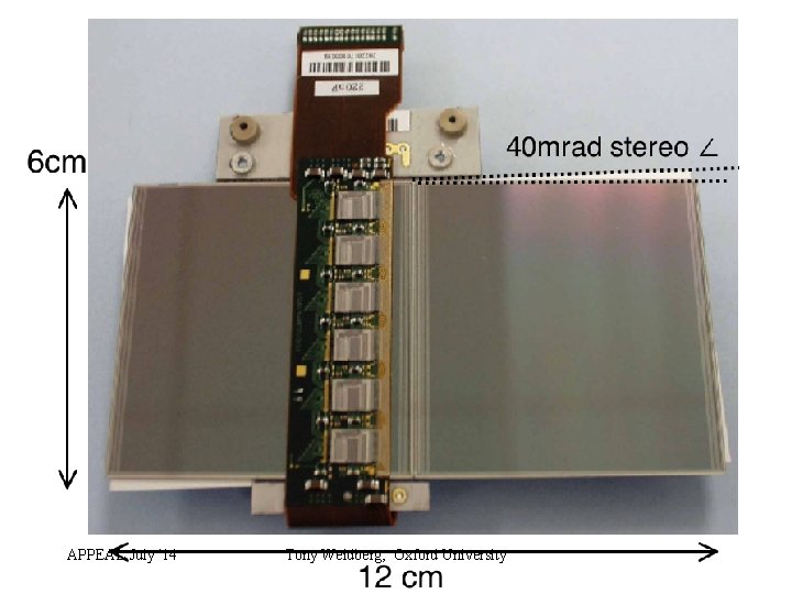 APPEAL July '14 Tony Weidberg, Oxford University 9 