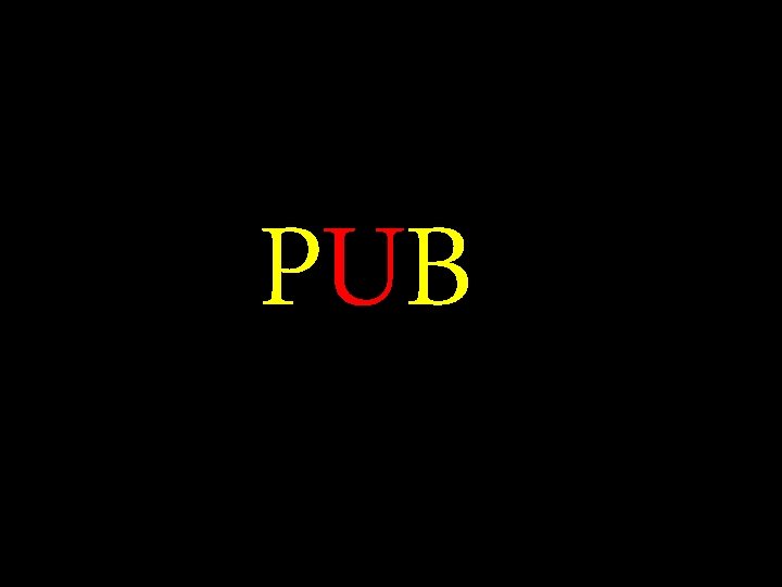 PUB PUB