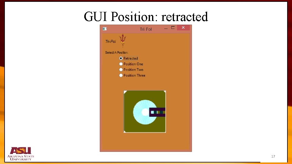 GUI Position: retracted 17 