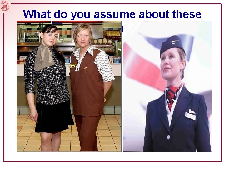 What do you assume about these people? Slide No. 5 