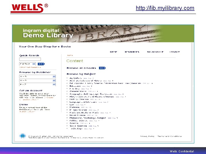 http: //lib. myilibrary. com Wells Confidential 