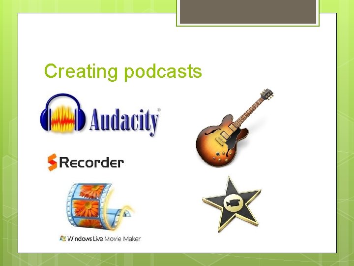 Creating podcasts 