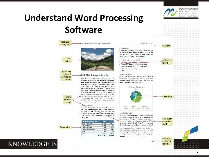 Understand Word Processing Software 4 