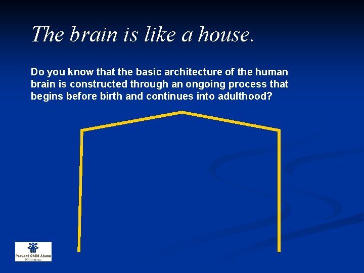 The brain is like a house. Do you know that the basic architecture of