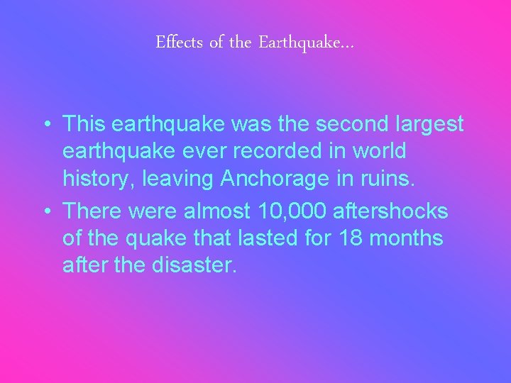 What is the largest earthquake ever recorded on the richter scale