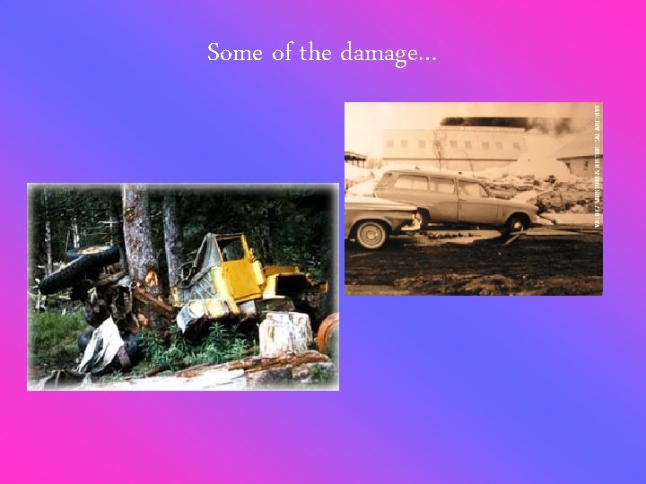 Some of the damage… 