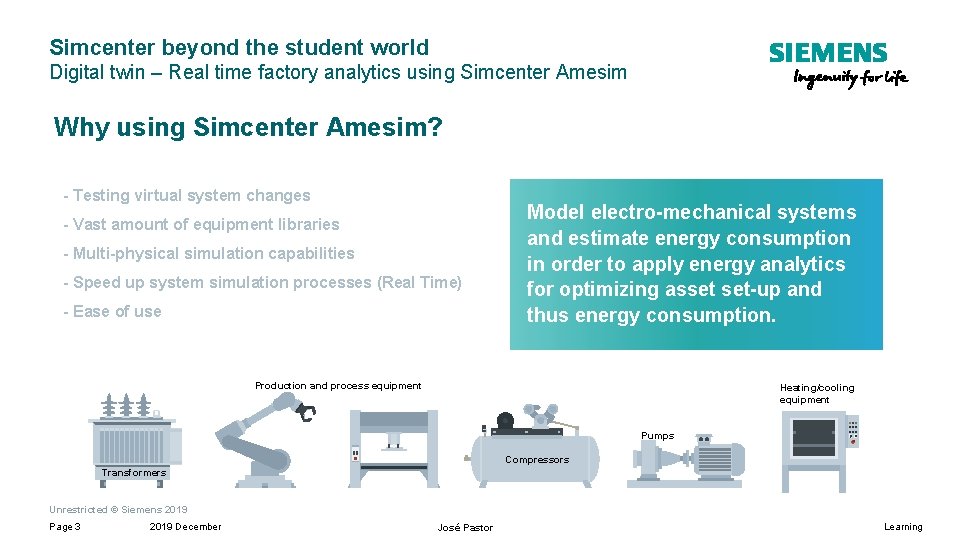 Simcenter beyond the student world Digital twin real