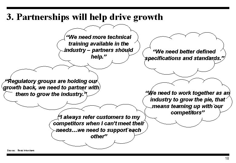 3. Partnerships will help drive growth “We need more technical training available in the