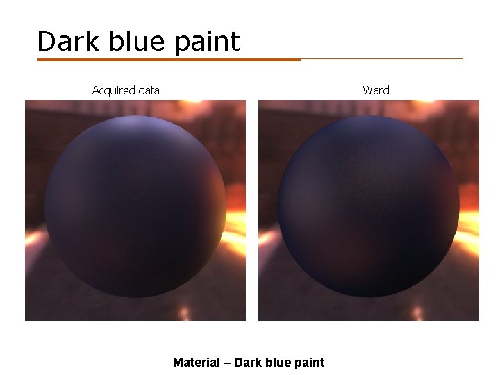 Dark blue paint Acquired data Ward Material – Dark blue paint 