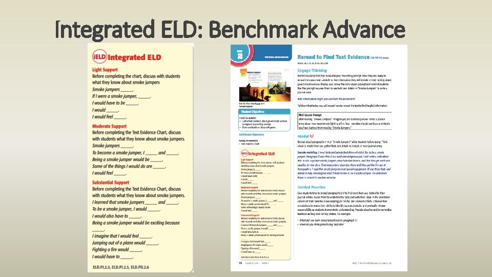 Integrated ELD: Benchmark Advance 