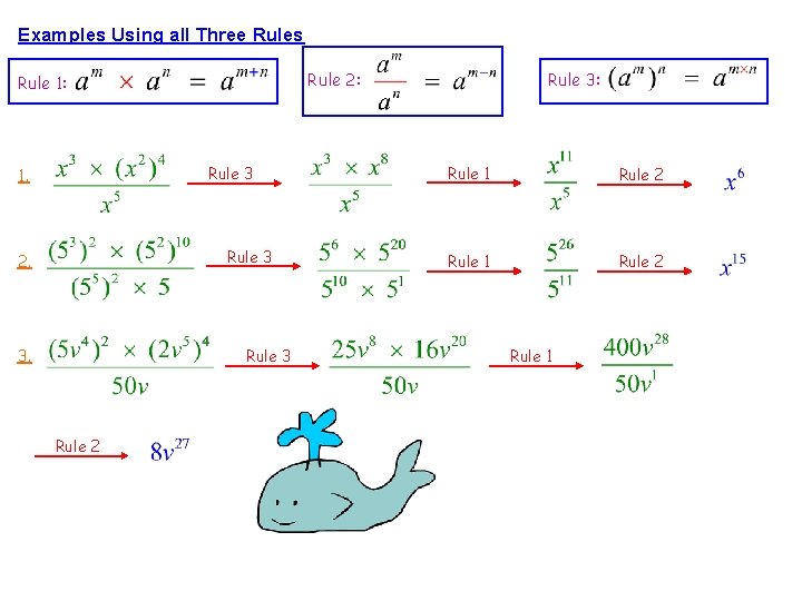 Examples Using all Three Rules Rule 2: Rule 1: Rule 3 1. Rule 3 Examples Using all Three Rules Rule 2: Rule 1: Rule 3 1. Rule 3
