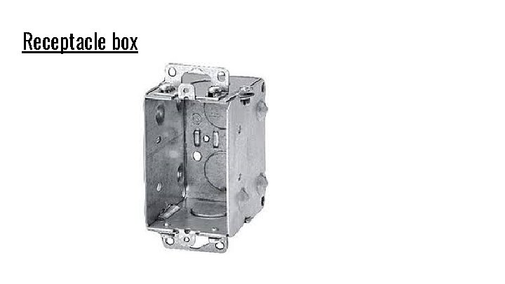 Receptacle box 