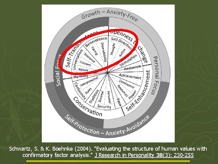 Schwartz, S. & K. Boehnke (2004). "Evaluating the structure of human values with confirmatory
