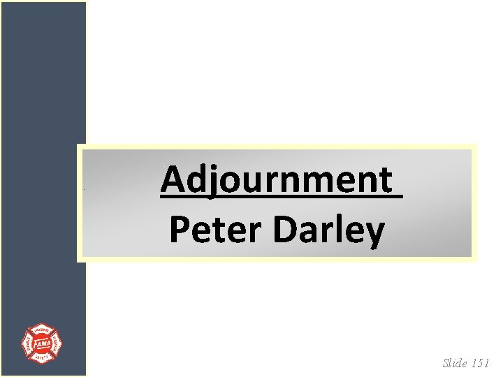 Adjournment Peter Darley Slide 151 