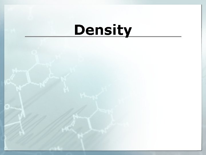 Density 
