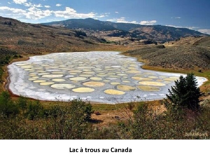 Lac à trous au Canada 