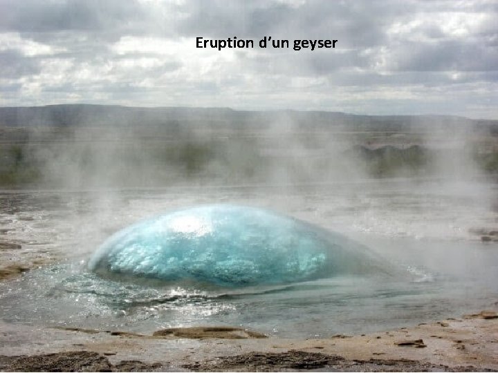 Eruption d’un geyser 