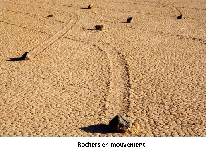 Rochers en mouvement 