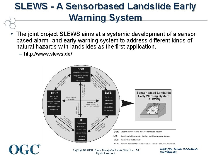 SLEWS - A Sensorbased Landslide Early Warning System • The joint project SLEWS aims