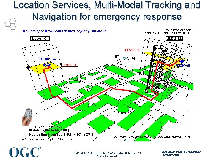 Location Services, Multi-Modal Tracking and Navigation for emergency response Copyright © 2008, 2007, Open