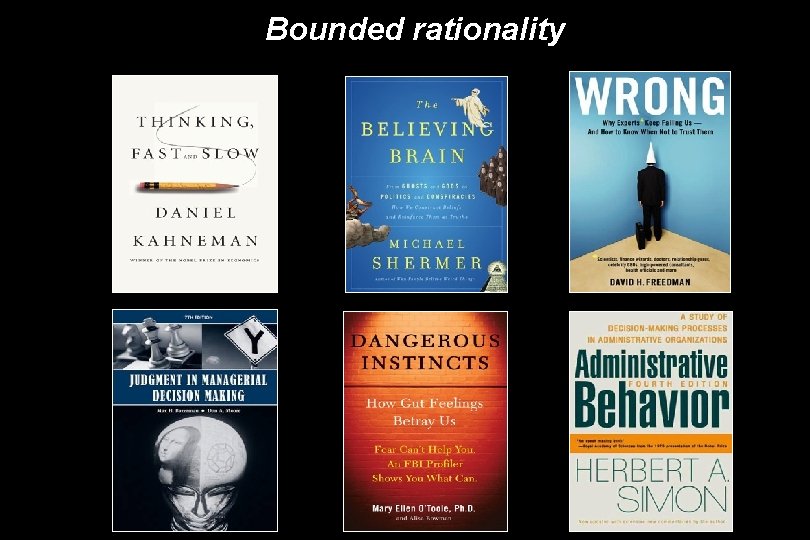 Bounded rationality 