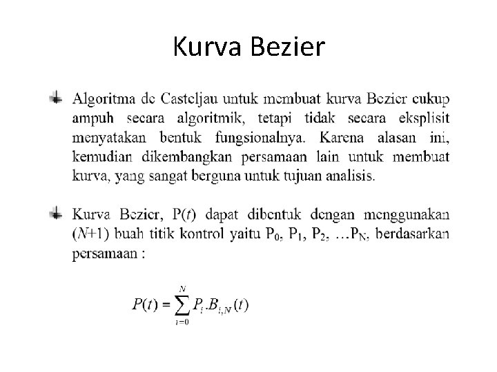 Kurva Bezier 