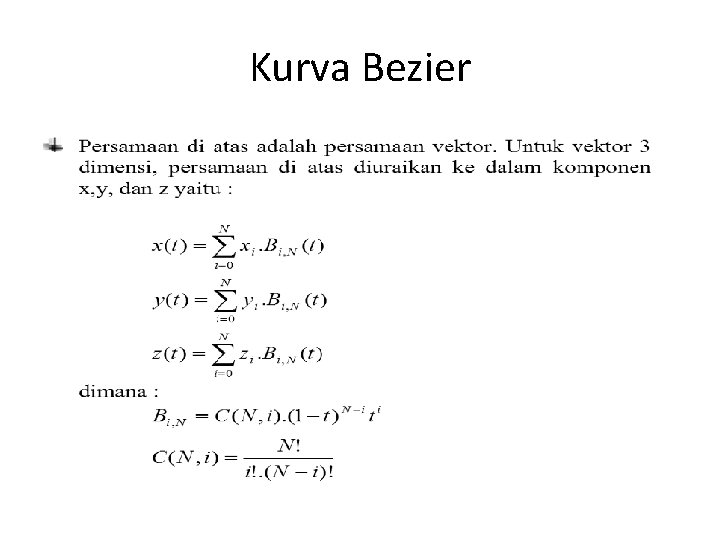 Kurva Bezier 