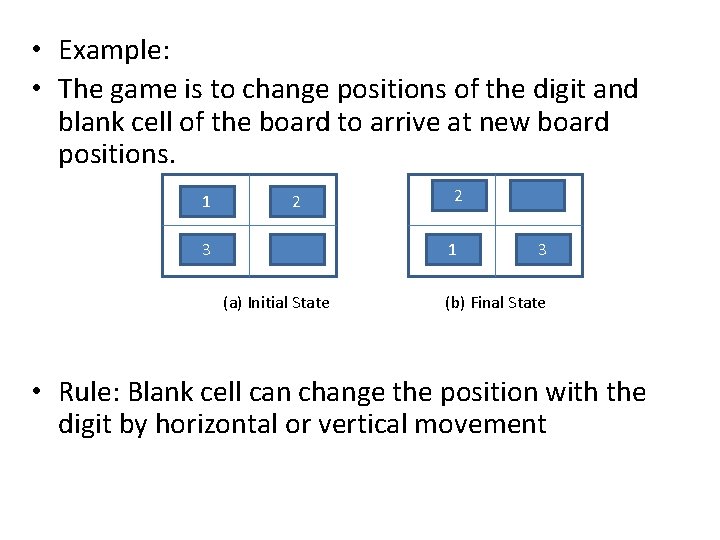 • Example: • The game is to change positions of the digit and • Example: • The game is to change positions of the digit and