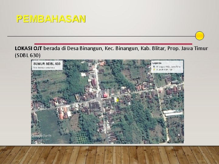 PEMBAHASAN LOKASI OJT berada di Desa Binangun, Kec. Binangun, Kab. Blitar, Prop. Jawa Timur