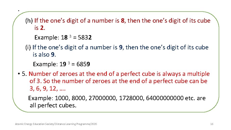 . (h) If the one’s digit of a number is 8, then the one’s