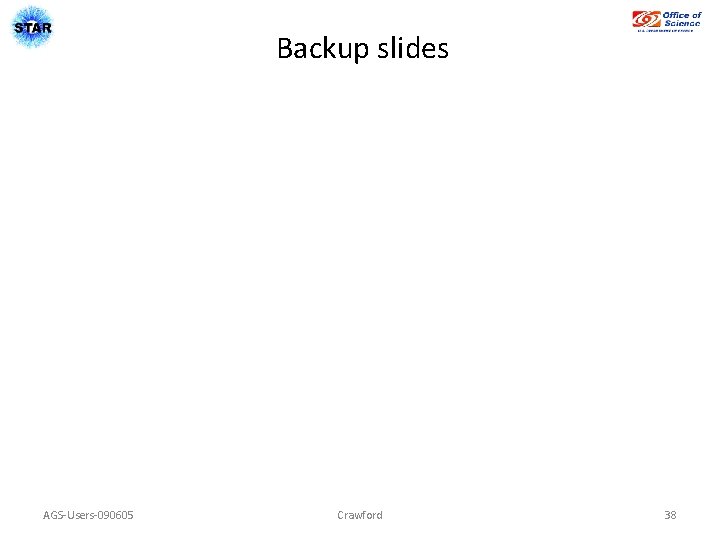 Backup slides AGS-Users-090605 Crawford 38 