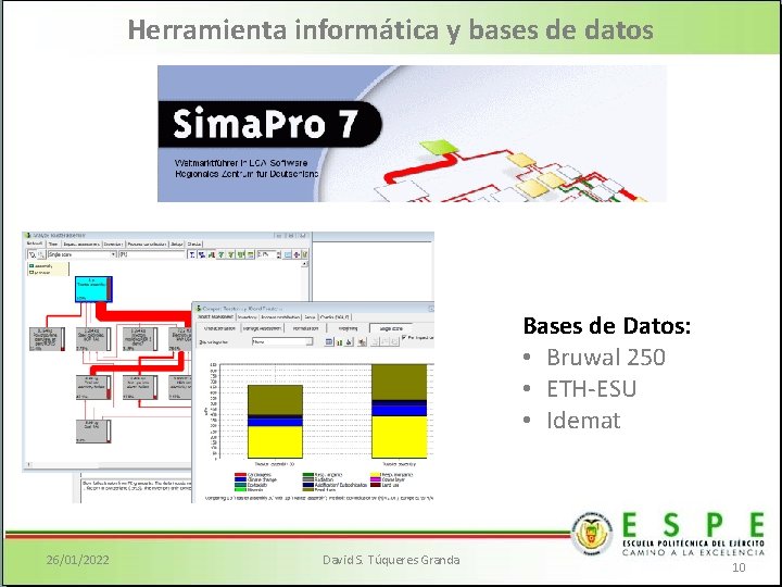 Herramienta informática y bases de datos Bases de Datos: • Bruwal 250 • ETH-ESU