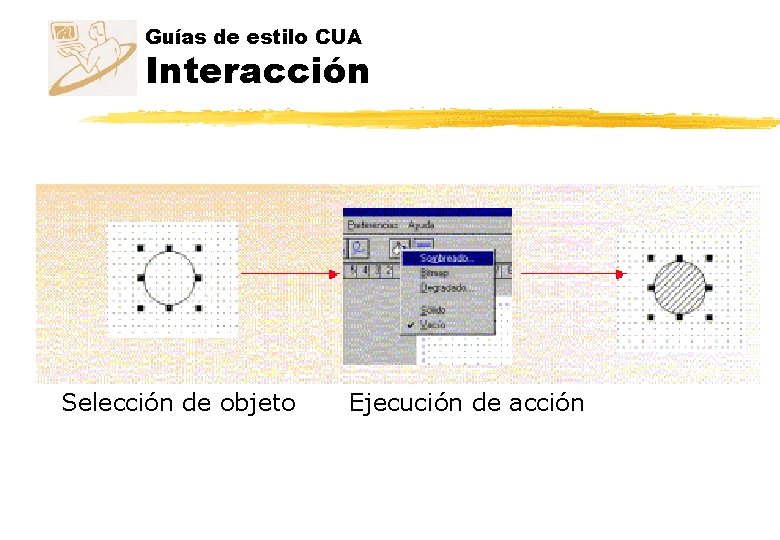 Guías de estilo CUA Interacción Selección de objeto Ejecución de acción Guías de estilo CUA Interacción Selección de objeto Ejecución de acción