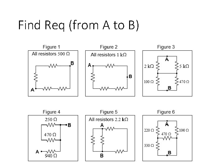Find Req (from A to B) Find Req (from A to B)